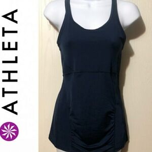 ATHLETA women's razor back tank blue XS